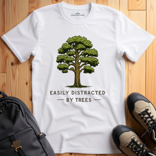 Easily Distracted by Trees- Oak T-Shirt