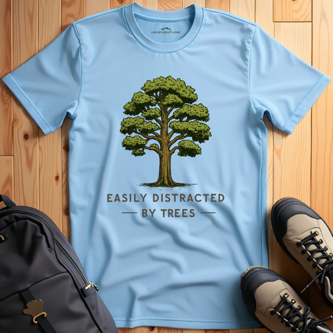 Easily Distracted by Trees- Oak T-Shirt
