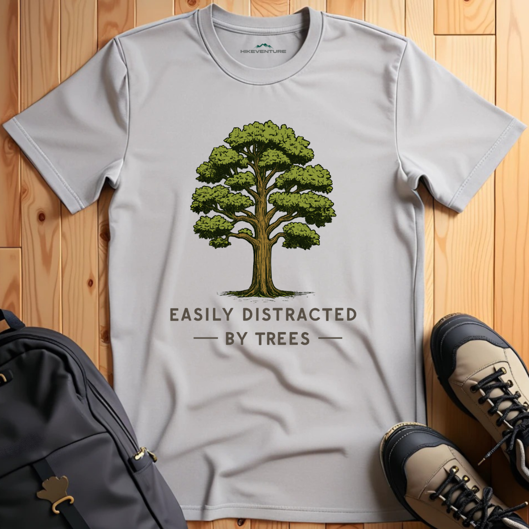 Easily Distracted by Trees- Oak T-Shirt