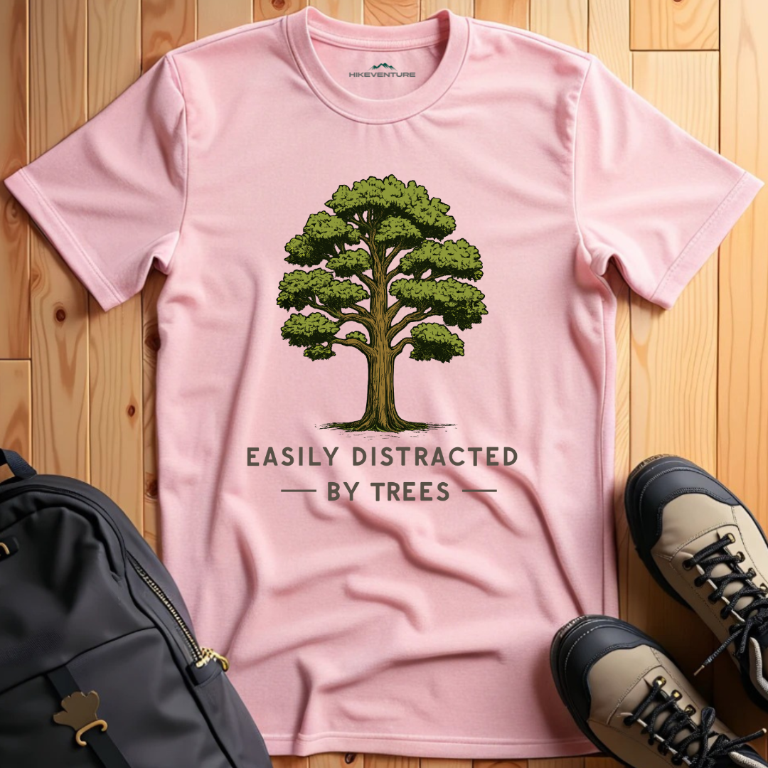 Easily Distracted by Trees- Oak T-Shirt