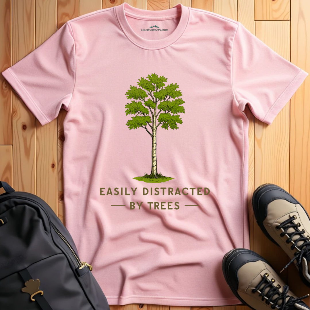 Easily distracted by trees- Birch T-Shirt