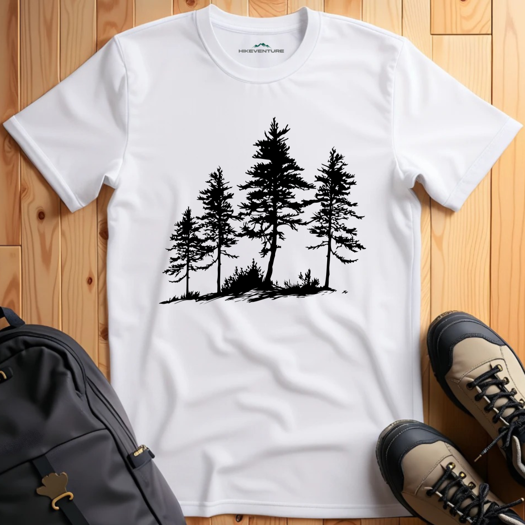 Silhouette Pine Trees T-Shirt