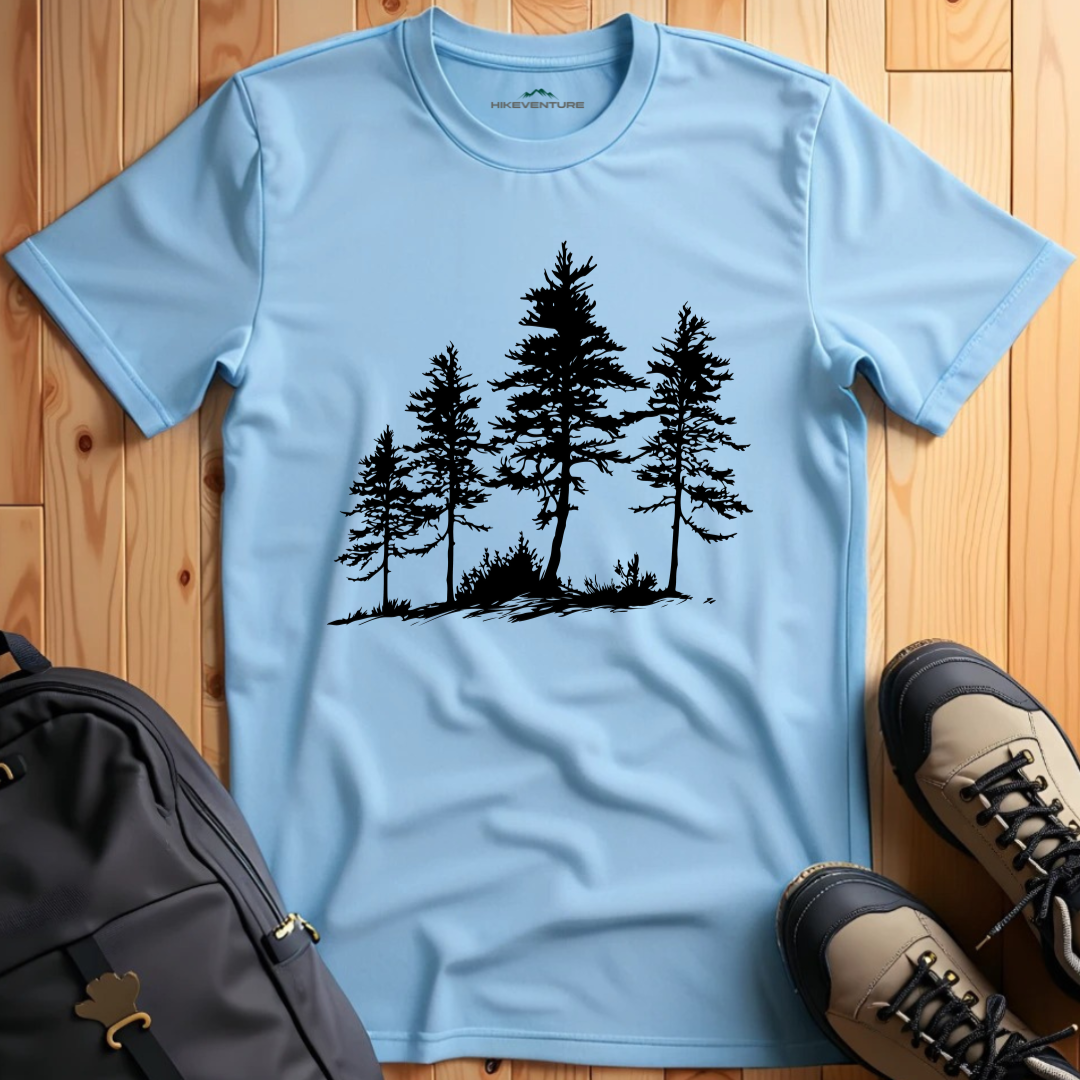Silhouette Pine Trees T-Shirt