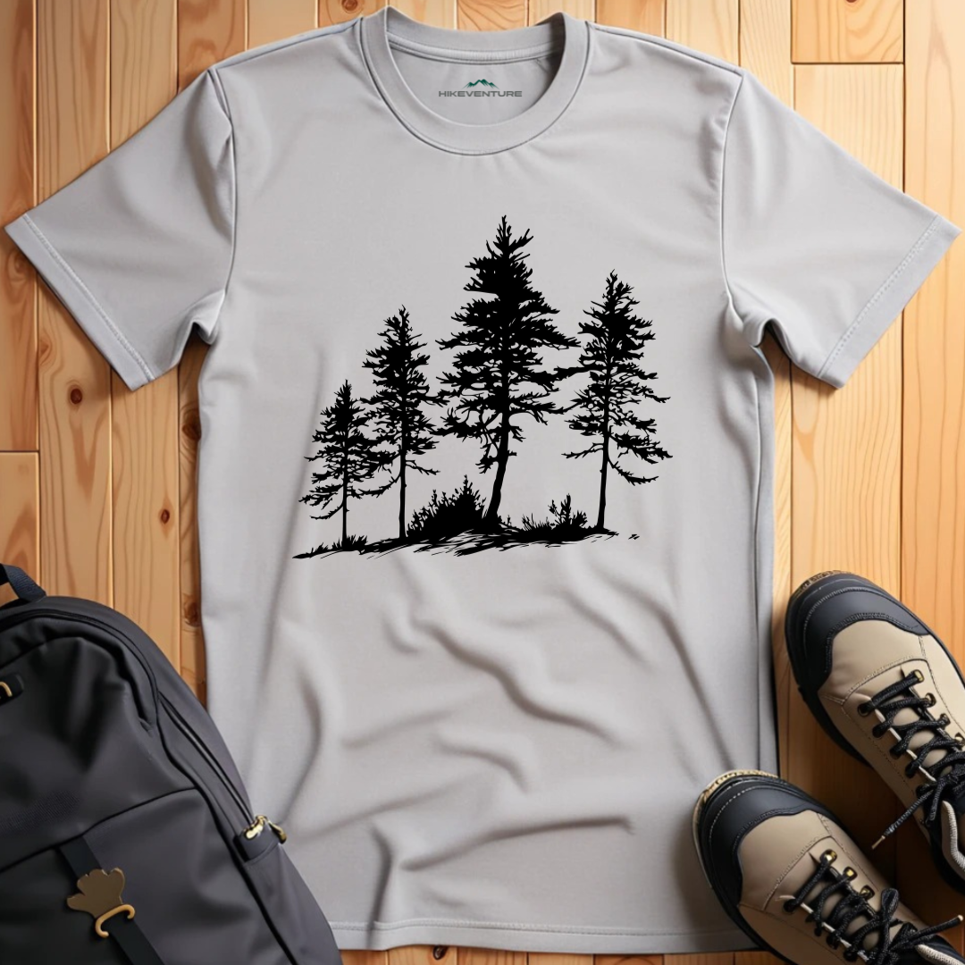 Silhouette Pine Trees T-Shirt
