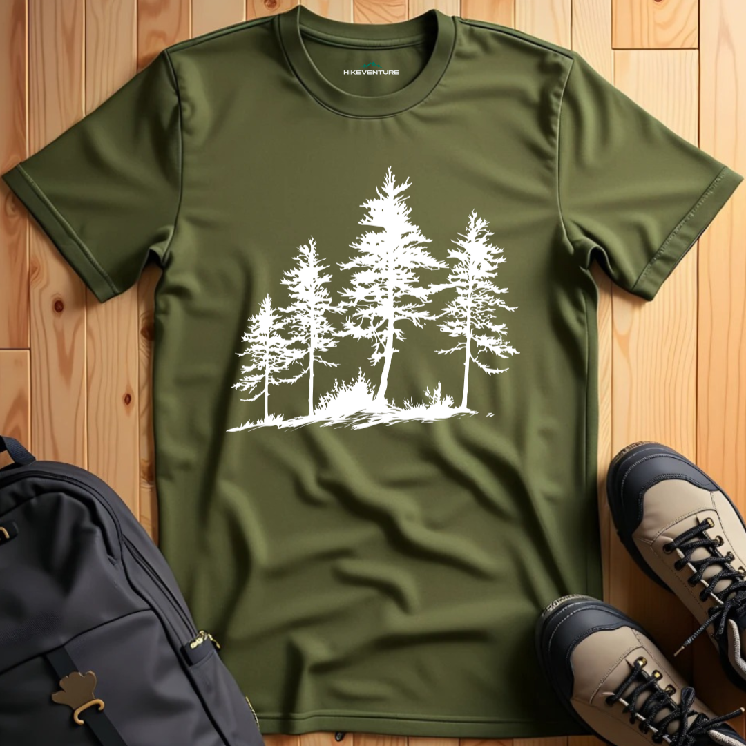 Silhouette Pine Trees T-Shirt
