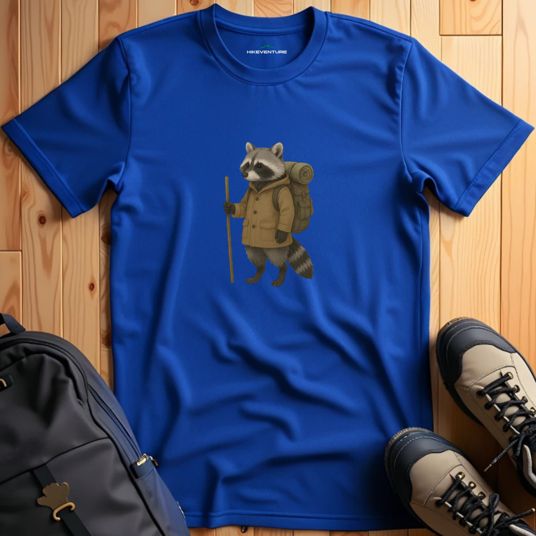 Hiking Raccoon T-Shirt