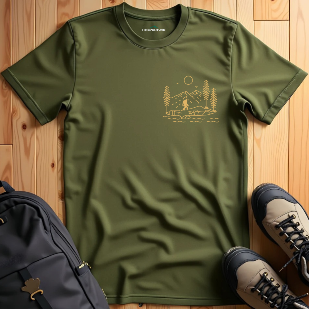 Minimalist Big Foot Graphic T-Shirt