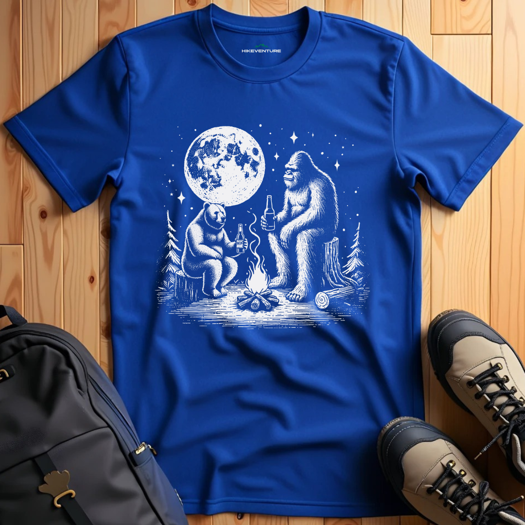 Bear with Bigfoot Drinks T-Shirt