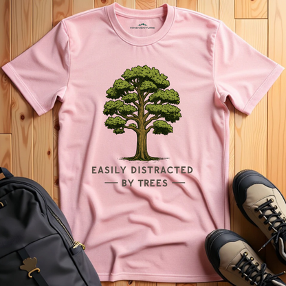 Easily Distracted by Trees- Oak T-Shirt