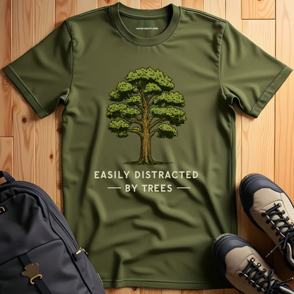 Easily Distracted by Trees- Oak T-Shirt