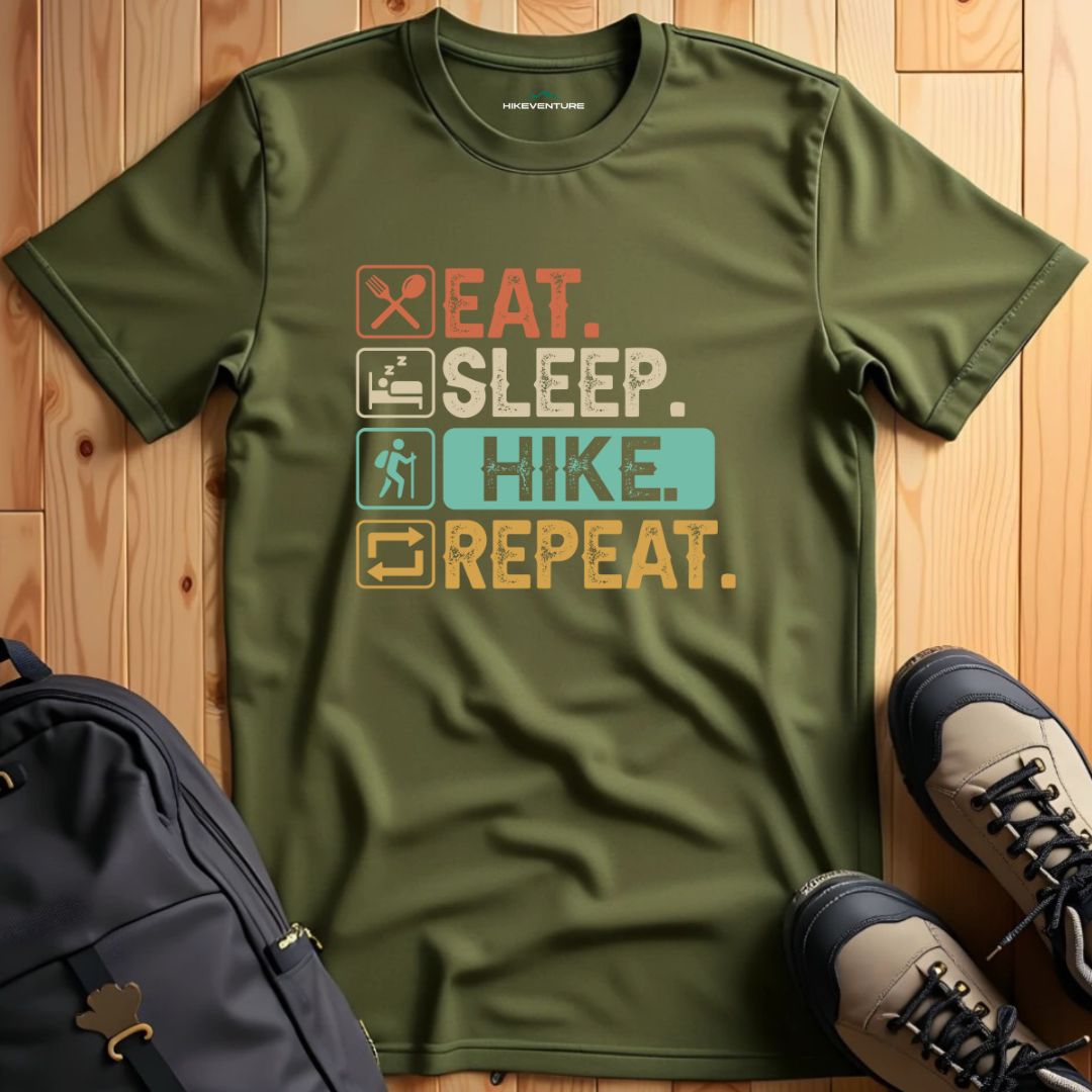 Eat Sleep Hike Repeat T-Shirt