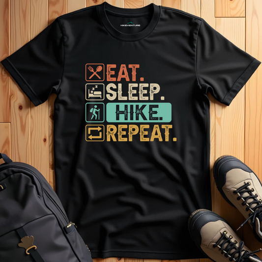 Eat Sleep Hike Repeat T-Shirt