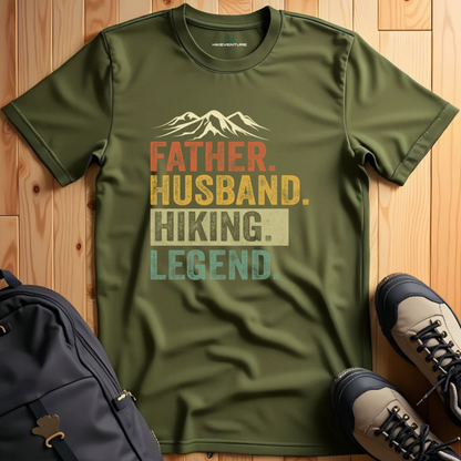 Father Husband Hiking Legend T-Shirt