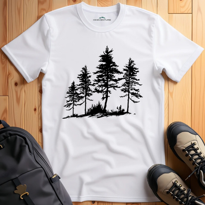 Silhouette Pine Trees T-Shirt