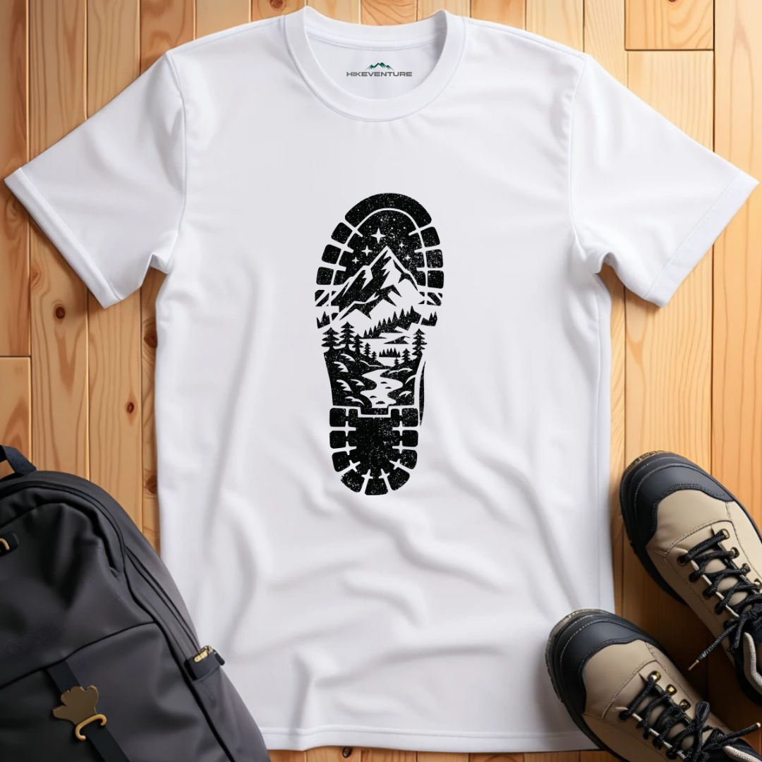 Hiking Boot Footprint T-Shirt