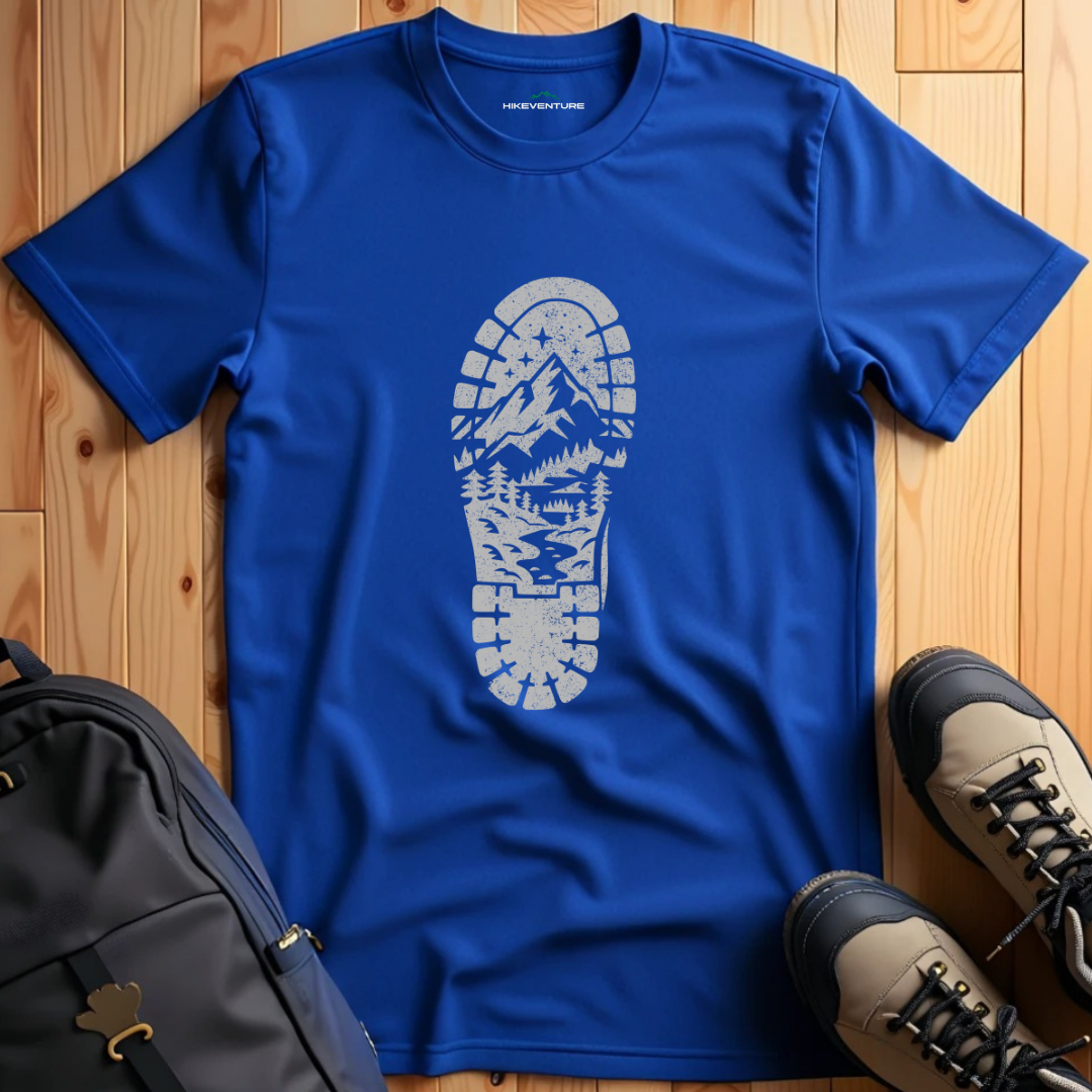 Hiking Boot Footprint T-Shirt