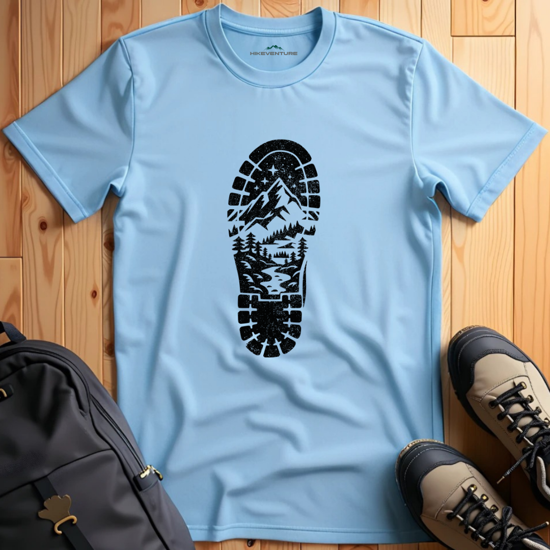Hiking Boot Footprint T-Shirt