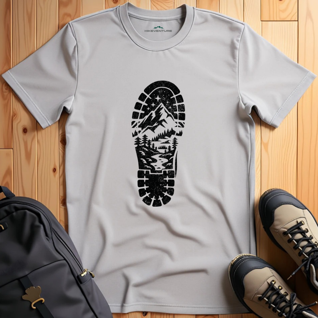 Hiking Boot Footprint T-Shirt