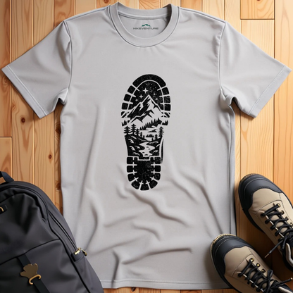 Hiking Boot Footprint T-Shirt