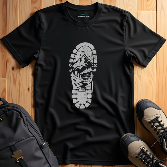 Hiking Boot Footprint T-Shirt