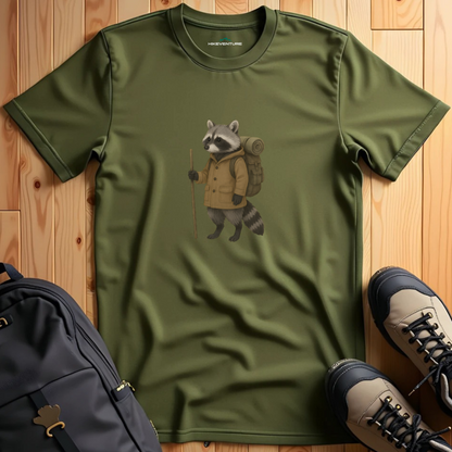 Hiking Raccoon T-Shirt