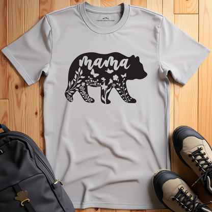 Mama Bear with Flowers T-Shirt