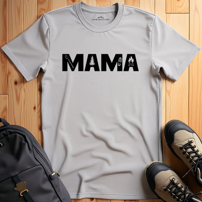 Mama with Hiking & Camping Motifs T-Shirt