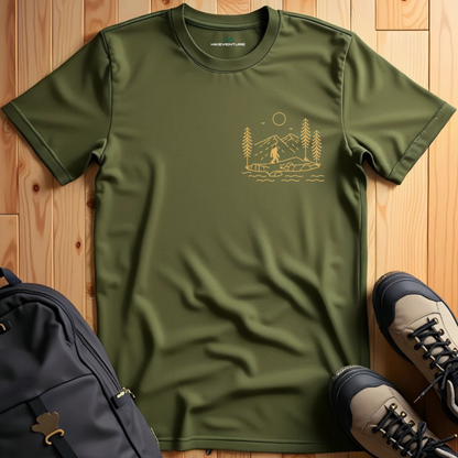 Minimalist Big Foot Graphic T-Shirt