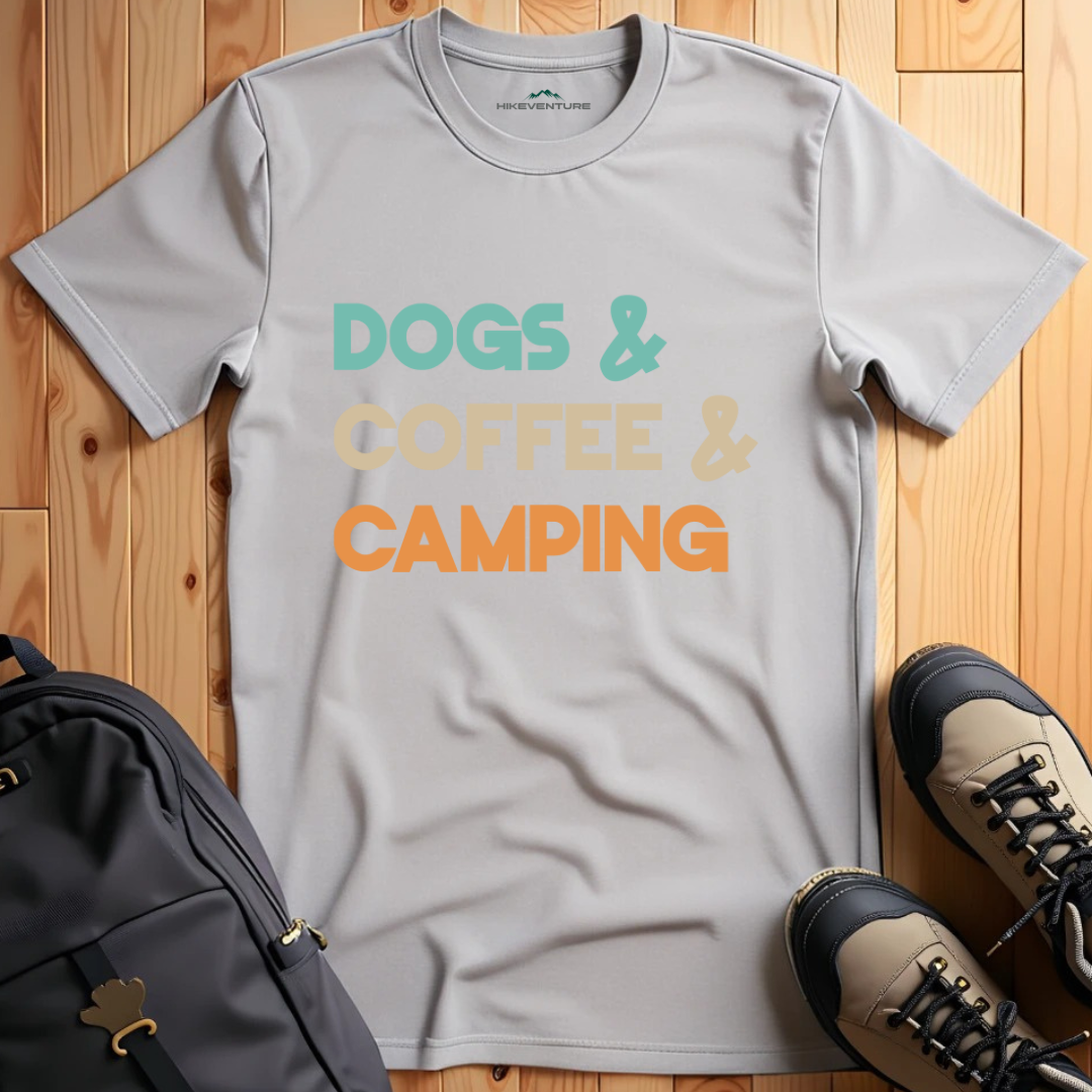 Dogs & Coffee & Camping T-Shirt
